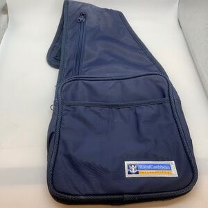 VTG Royal Caribbean International Blue Nylon Travel Shoulder Bag Missing Strap
